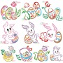 Easter Outlines Designs Embroidery Design Bundle-1-1