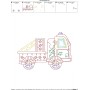 Vintage Bean Stitch Truck-2 Embroidery Design Pattern-2