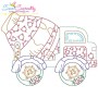 Vintage Bean Stitch Transportation Embroidery Design Bundle-8
