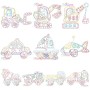 Vintage Bean Stitch Transportation Embroidery Design Bundle-1