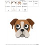 Boxer Dog Head Embroidery Design Pattern-2