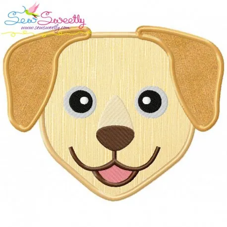 Labrador Dog Head Applique Design Pattern-1