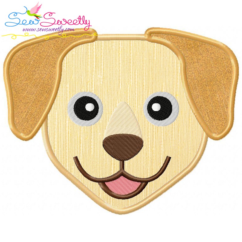Labrador Dog Head Applique Design Pattern labrador-dog-head-applique-design-pattern