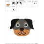 Rottweiler Dog Head Embroidery Design Pattern-2