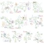 Bean Stitch Redwork Frog Underwater Embroidery Design Bundle-1
