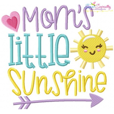 Moms Little Sunshine Embroidery Design Pattern-1
