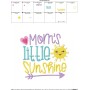 Moms Little Sunshine Embroidery Design Pattern-2