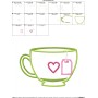 Tea Cup Heart Applique Design Pattern-2