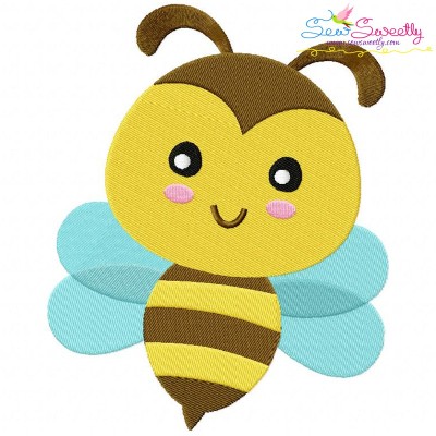 Bee Machine Embroidery Design Pattern-1