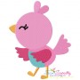 Spring Bird Embroidery Design Pattern-1