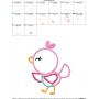 Spring Bird Applique Design Pattern-2