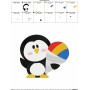 Penguin Snow Cone Embroidery Design Pattern-2