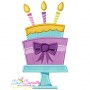 Birthday Cake Applique Design Pattern-1