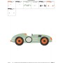 Vintage Race Car Embroidery Design Pattern-2