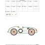 Vintage Race Car Applique Design Pattern-2