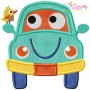 Happy Car Applique Design Pattern-1