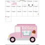 Ice Cream Truck Embroidery Design Pattern-2
