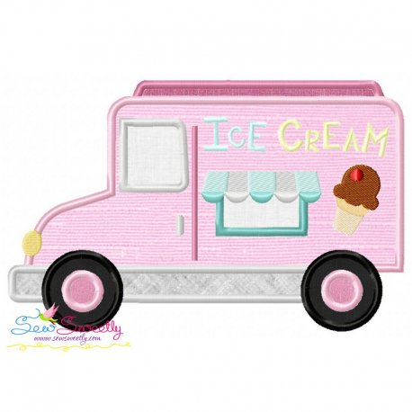 Ice Cream Truck Applique Design- 1
