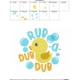 Rub a Dub Dub Nursery Rhyme Embroidery Design Pattern-2
