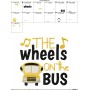 The Wheels On The Bus Nursery Rhyme Embroidery Design Pattern-2