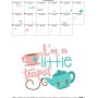 I'm a Little Teapot Nursery Rhyme Embroidery Design Pattern-2