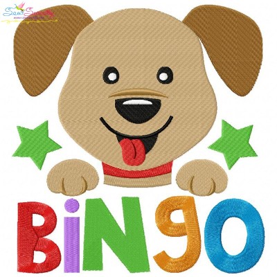 Bingo Nursery Rhyme Embroidery Design Pattern-1