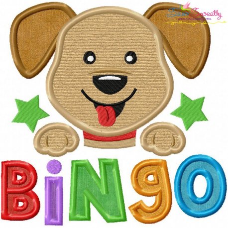 Bingo Nursery Rhyme Applique Design Pattern
