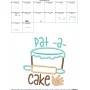 Pat a Cake Nursery Rhyme Applique Design Pattern-2
