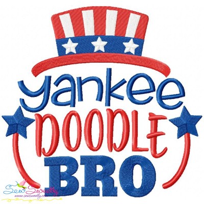 Yankee Doodle Bro Machine Embroidery Design Pattern-1