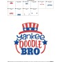 Yankee Doodle Bro Machine Embroidery Design Pattern-2