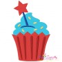 Star Cupcake Machine Embroidery Design Pattern-1