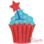 Star Cupcake Applique Design Pattern-1