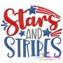 Stars And Stripes Machine Embroidery Design Pattern-1