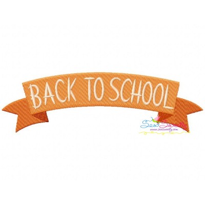 Back To School Banner Embroidery Design Pattern-1