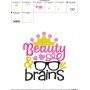 Beauty And Brains Embroidery Design Pattern-5