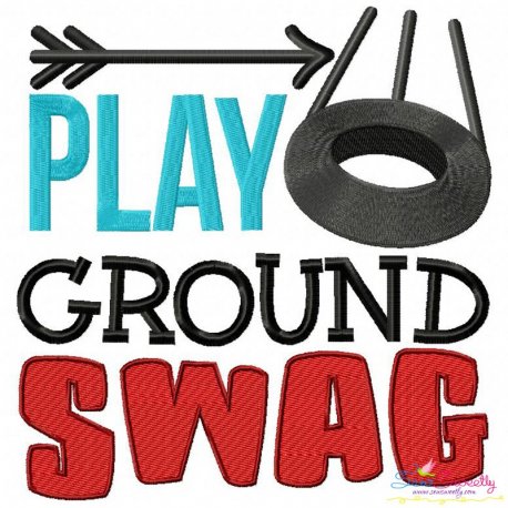 Play Ground Swag Embroidery Design Pattern