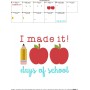 I Made It 100 Days of School Embroidery Design Pattern-2