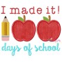I Made It 100 Days of School Applique Design Pattern-3