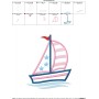 Pink Navy Sailboat Applique Design Pattern-5