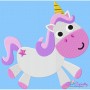 Pink Unicorn Embroidery Design Pattern-1