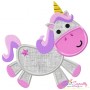 Pink Unicorn Applique Design Pattern-3