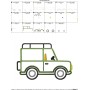 Safari Truck Applique Design Pattern-5