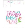Daddy's Girl Embroidery Design Pattern-2