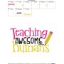 Teaching Awesome Humans Embroidery Design Pattern-4