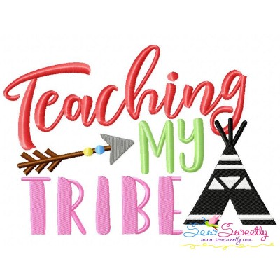 Free Teaching My Tribe Embroidery Design Pattern-1