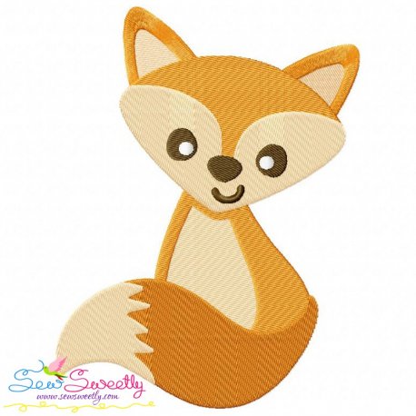 Fall Fox-2 Embroidery Design Pattern