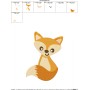 Fall Fox-2 Embroidery Design Pattern-2