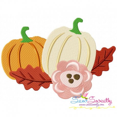 Pumpkin Swag-2 Embroidery Design Pattern