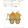 Pumpkin Wagon Embroidery Design Pattern-2