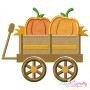 Pumpkin Wagon Applique Design Pattern-3